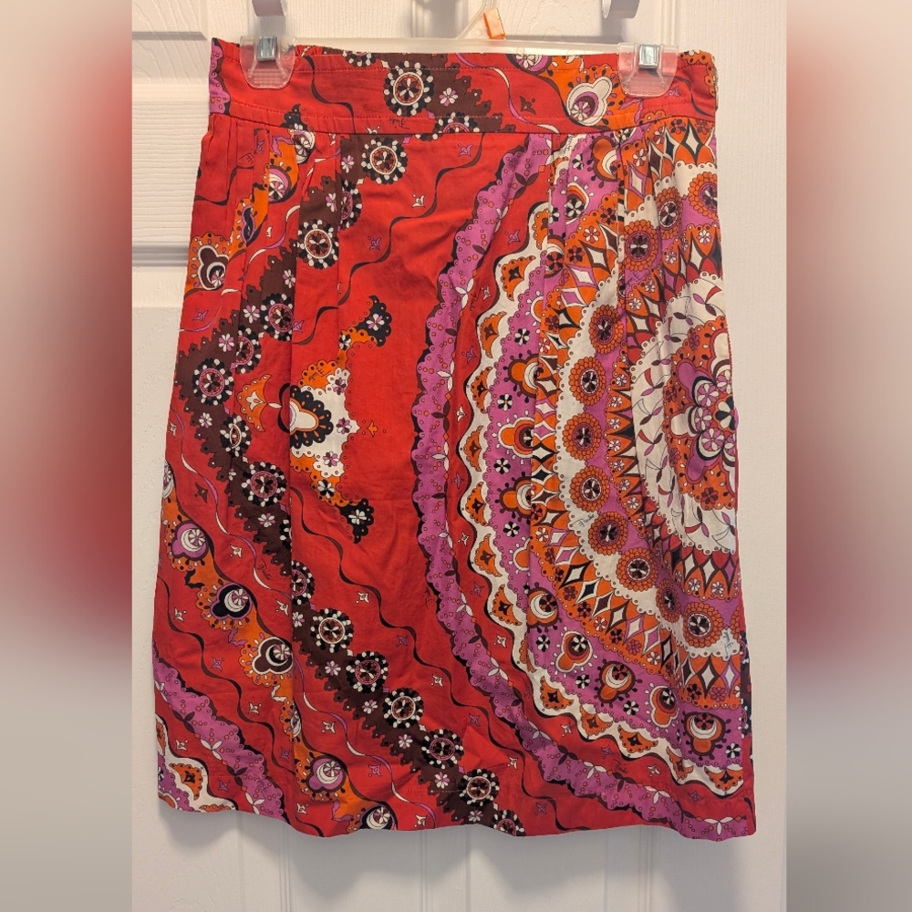 Emilio Pucci Red , Purple, Orange Skirt
